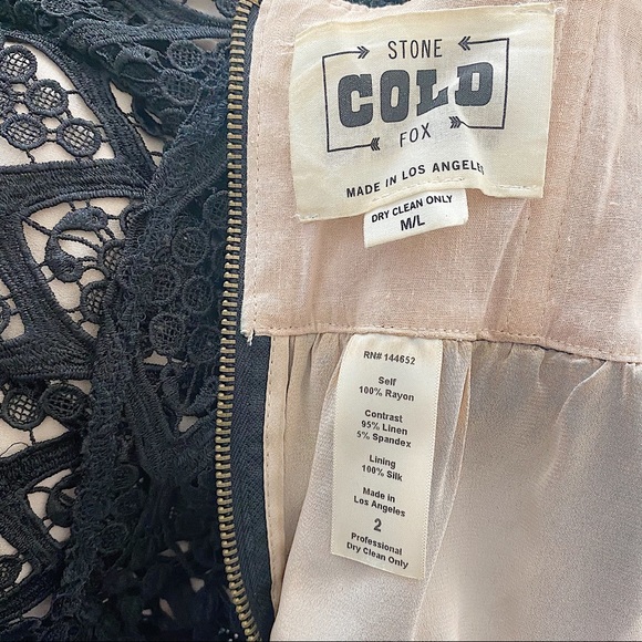 Stone cold fox Iowa lace off the shoulder dress - Picture 3 of 3